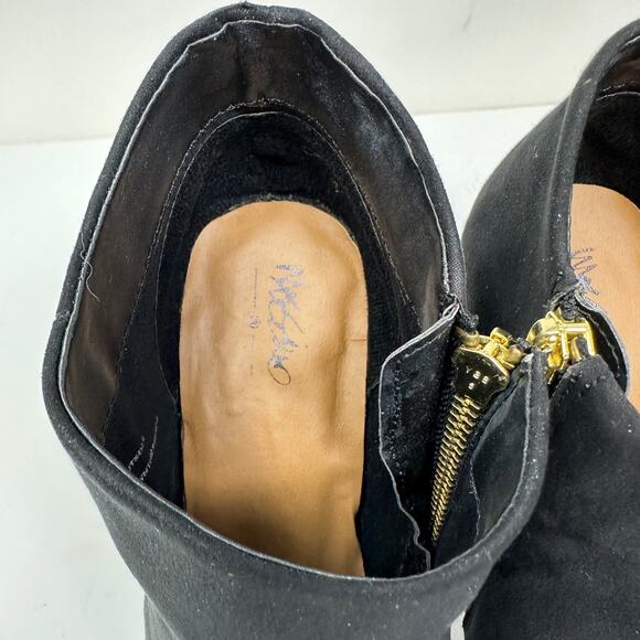 Mossimo Vonnie Ankle Bootie Women's Size 9 Black Boot Faux Suede Round Toe - Picture 4 of 7